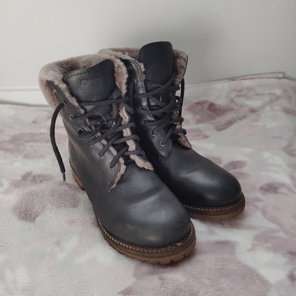 Kampgen Shoes - Kampgen Fur-Lined Black Lace-Up Boots